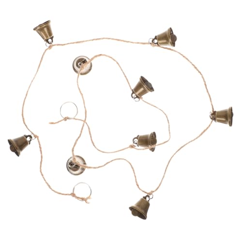 ORFOFE Reihe Von Glocken Weihnachtsglockenanhänger Leichte Girlande Hängende Glockenanhänger Gold Hochzeitsglocke Hängende Glockenornamente Tür Klimpern Weihnachtsgirlande Juteseil Metall ORFOFE Reihe Von Glocken Weihnachtsglockenanhänger Leichte Girlande Hängende Glockenanhänger Gold Hochzeitsglocke Hängende Glockenornamente Tür Klimpern Weihnachtsgirlande Juteseil Metall von ORFOFE
