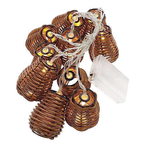 ORFOFE Schnur Imitation Rattan Gewebte Lichterketten Laterne Leichte Bälle Batteriebetriebene Lichterketten Glühbirne Lichterketten Sternenlicht Led Wandleuchten Stecker Eisen Brown ORFOFE Schnur Imitation Rattan Gewebte Lichterketten Laterne Leichte Bälle Batteriebetriebene Lichterketten Glühbirne Lichterketten Sternenlicht Led Wandleuchten Stecker Eisen Brown von ORFOFE