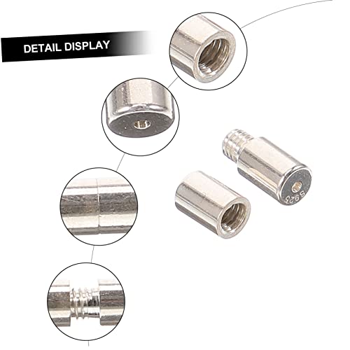 ORFOFE Schraubverschluss Schmuckverschluss Rund für Armband Halskette DIY Zubehör Perlenschmuck Endkappe für Schmuckherstellung von ORFOFE