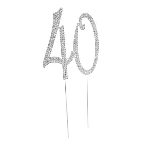 ORFOFE Silberner Cake Topper Jahre mit Funkelnden Strasssteinen Wiederverwendbar und Stabil für Geburtstag Jubiläum Partydekoration Vielseitig Einsetzbar für Feierlichkeiten ORFOFE Silberner Cake Topper Jahre mit Funkelnden Strasssteinen Wiederverwendbar und Stabil für Geburtstag Jubiläum Partydekoration Vielseitig Einsetzbar für Feierlichkeiten von ORFOFE