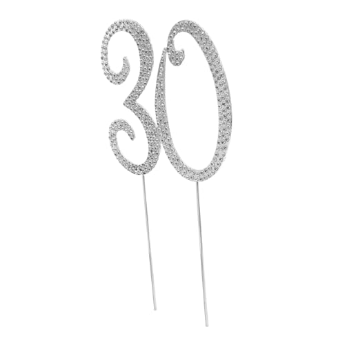 ORFOFE Silberner Cake Topper Zahlen Design mit Glitzer-rhinestones Wiederverwendbar Vielseitig für Geburtstags Jubiläumsparty-dekoration Einfach Einzustecken Nachhaltiges Partyzubehör ORFOFE Silberner Cake Topper Zahlen Design mit Glitzer-rhinestones Wiederverwendbar Vielseitig für Geburtstags Jubiläumsparty-dekoration Einfach Einzustecken Nachhaltiges Partyzubehör von ORFOFE