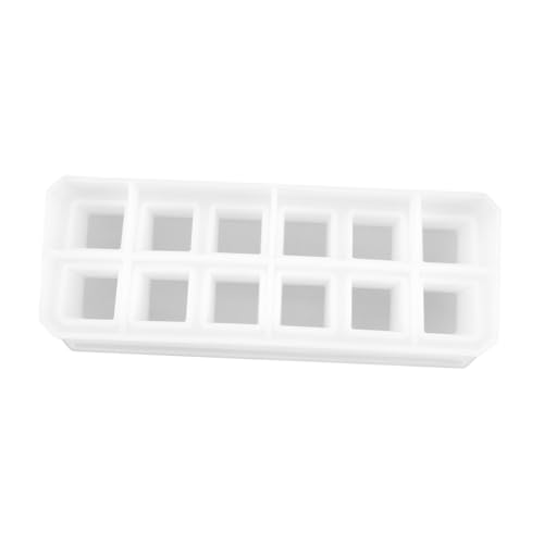 ORFOFE Silikon Gießform Lippenstift Aufbewahrungsbox Fächer DIY Epoxidharz Form Organizer für Kosmetik Schmuck Desktop Dekoration Flexibel Langlebig von ORFOFE