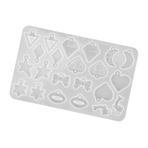 ORFOFE Silikon Gießform Ohrring Anhänger DIY mit Herz Stern Schleife Motiven Flexible Mehrfachformen für Epoxidharz Schmuckherstellung Wiederverwendbar und Leicht zu Reinigen Vielseitig ORFOFE Silikon Gießform Ohrring Anhänger DIY mit Herz Stern Schleife Motiven Flexible Mehrfachformen für Epoxidharz Schmuckherstellung Wiederverwendbar und Leicht zu Reinigen Vielseitig von ORFOFE
