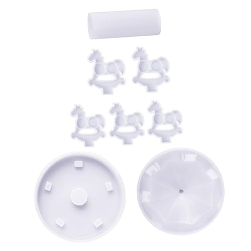 ORFOFE Silikonform Gießform für DIY Karussell Deko Reißfest Leicht Entformbar Langlebig Geeignet für Epoxidharz Basteln Kreatives Handwerk Detailreiche Karussell ornamente Herstellen von ORFOFE
