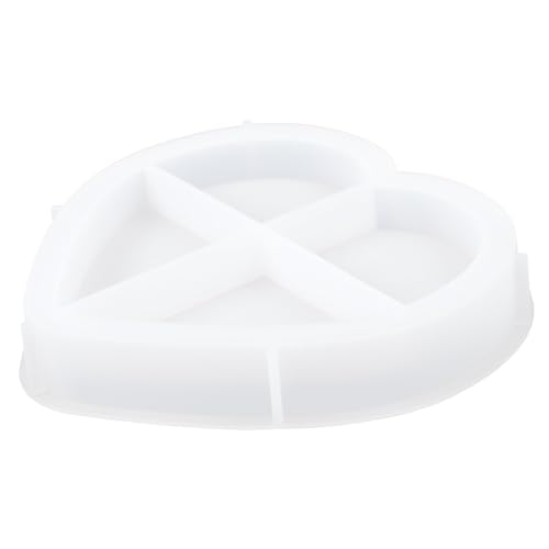 ORFOFE Silikonform Herzform DIY Gießform für Tablett Untersetzer Schmuck Basteln Flexible Langlebige Wiederverwendbare Aufbewahrungsform für Kreative Epoxidharz Kunsthandwerk von ORFOFE