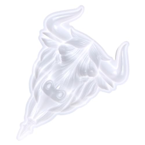 ORFOFE Silikonform Ox Head Wanddekoration Gießform für DIY Harz Kunsthandwerk Flexible Ox Head Wandkunstform mit Glatter Oberfläche Langlebige Silikonform für Halbrunde Wanddeko ORFOFE Silikonform Ox Head Wanddekoration Gießform für DIY Harz Kunsthandwerk Flexible Ox Head Wandkunstform mit Glatter Oberfläche Langlebige Silikonform für Halbrunde Wanddeko von ORFOFE