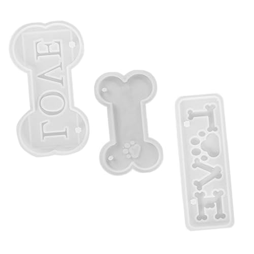 ORFOFE Silikonform für DIY Hundeknochen Anhänger Flexibel Glatte Oberfläche Epoxidharz Gießform für Handgemachte Ornamente Bastelbedarf von ORFOFE
