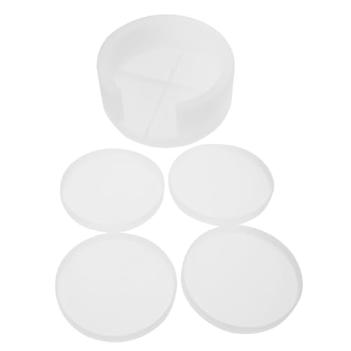 ORFOFE Silikonform für Runde Untersetzer und Aufbewahrungsbox DIY Gießform für Epoxidharz Leicht zu Entformen Dekorativ Geeignet für Wein Kaffee Milchbecher Untersetzer Plus Halter von ORFOFE