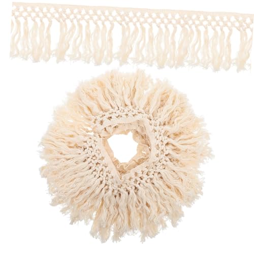 ORFOFE Tassel Lace Trim Strapazierfähig Leicht Atmungsaktiv DIY Kleidung Vorhang Dekorative Quasten Fransen für Gardinen und Mode Accessoires von ORFOFE