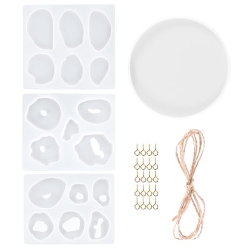 ORFOFE Teiliges Silikon Gießformen für DIY Windspiel Anhänger Flexible Langlebige Epoxidharz Formen Einfach zu Entformen Wiederverwendbar für Kreative Hänge dekorationen von ORFOFE