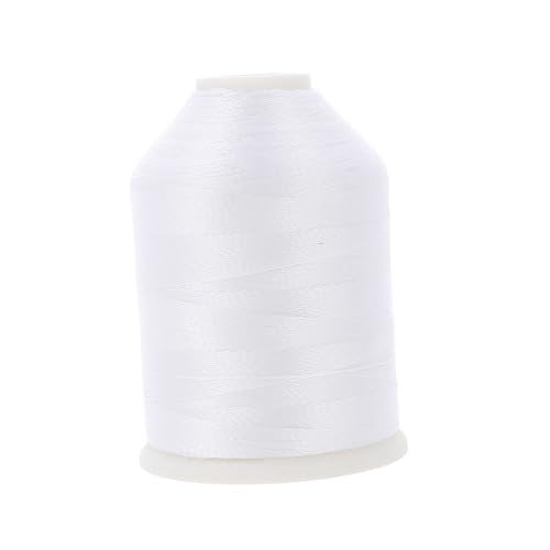 ORFOFE The dark Stickgarn Weiß Polyester Nähfaden für Maschinen und Handnähen Flexibel Zuschneidbar Leuchtender Stickfaden für Halloween Kostüme Dekorationen und Textilien von ORFOFE
