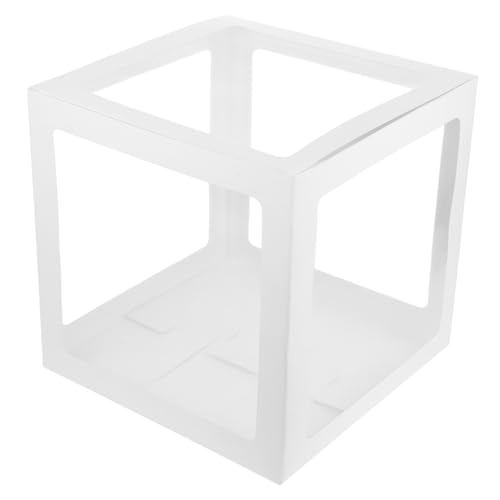 ORFOFE Transparente Ballonbox aus Papier und PVC Verschleißfest Dekorative Geschenkbox für Hochzeit Geburtstag Weihnachten Party- Vielseitig Einsetzbar von ORFOFE