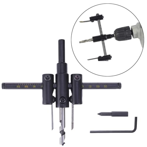 ORFOFE Verstellbares Flugzeug holzlochbohrer set Präziser Lochöffner für DIY holzbearbeitung Glatter Schnitt Langlebiges Wiederverwendbares Handwerkswerkzeug ORFOFE Verstellbares Flugzeug holzlochbohrer set Präziser Lochöffner für DIY holzbearbeitung Glatter Schnitt Langlebiges Wiederverwendbares Handwerkswerkzeug von ORFOFE