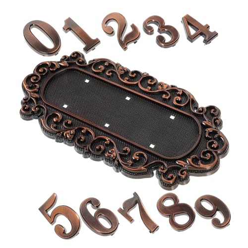 ORFOFE Vintage Türschild mit Kreativer Hausnummer aus Robustem Material Wetterfest Europäischer Stil Geeignet für Villen Wohnanlagen und Bürogebäude Elegante Zahlen ORFOFE Vintage Türschild mit Kreativer Hausnummer aus Robustem Material Wetterfest Europäischer Stil Geeignet für Villen Wohnanlagen und Bürogebäude Elegante Zahlen von ORFOFE