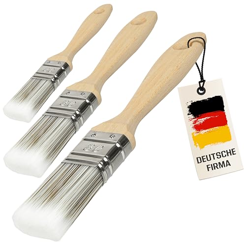 ORGAFLIX Lasurpinsel 30mm Premium - 3er Set - Kein Borstenverlust - Lasur Pinsel-Set für Holz außen, Lacke, Farbe, Öl, Möbelfarbe streichen - Lackpinsel Pinselset klein, Malerpinsel, Flachpinsel ORGAFLIX Lasurpinsel 30mm Premium - 3er Set - Kein Borstenverlust - Lasur Pinsel-Set für Holz außen, Lacke, Farbe, Öl, Möbelfarbe streichen - Lackpinsel Pinselset klein, Malerpinsel, Flachpinsel von ORGAFLIX