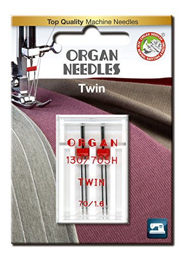 Organ Needles 5102041BL Maschinennadeln, Silber, 70/1.6 Größe, 2 von Organ Needles