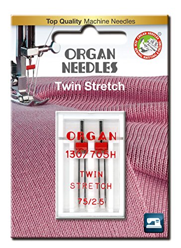 Organ Needles 5102056BL Maschinennadeln, Silber, 75/2.5 Größe, 2 von Organ