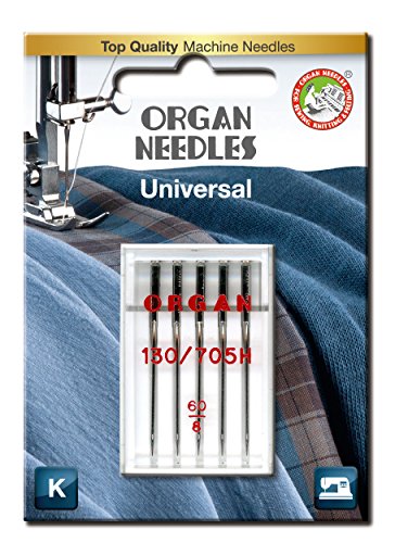 Organ Needles 5105060BL Maschinennadeln, Silber, 60/8 Größe, 5 von Superior Threads