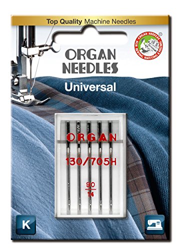 Organ Needles 5105090BL Maschinennadeln, Silber, 90/14 Größe, 5 von Superior Threads