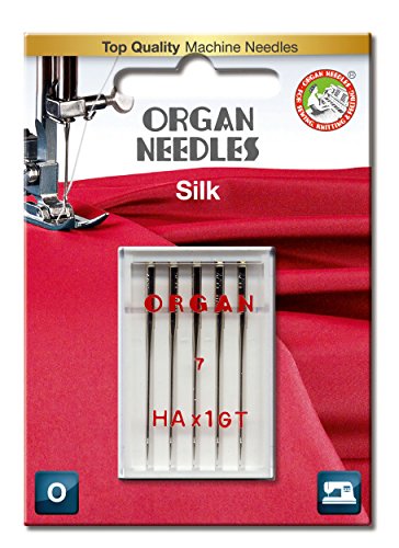 Organ Needles 5138055BL Maschinennadeln, Silber, 55/7 Größe, 5 von Organ Needles