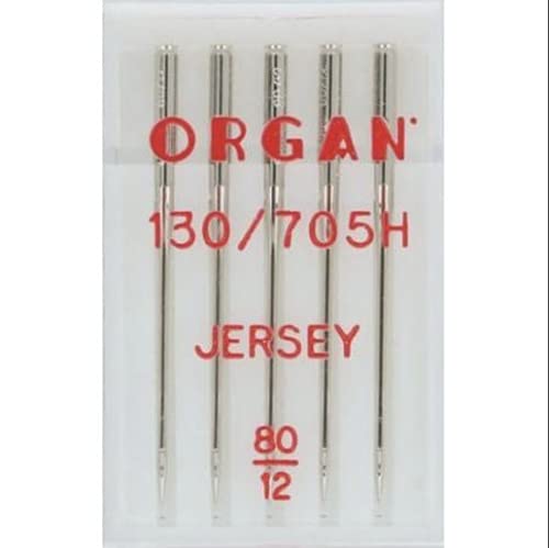 ORGAN NEEDLES 5205080 Maschinennadeln, Silber, 80/12 Größe, 5 Count von ORGAN NEEDLES