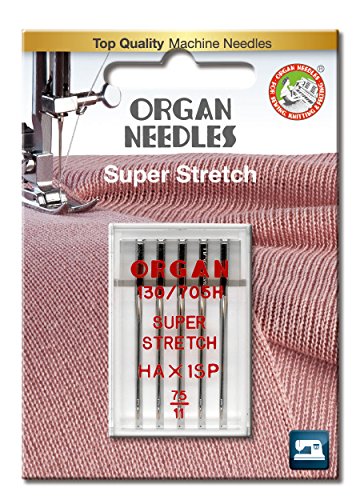 Organ Needles 5435075BL Maschinennadeln, Silber, 75/11 Größe, 5 von Organ Needles