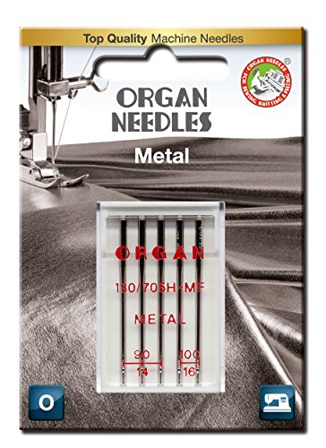 Organ Needles 5510000BL Maschinennadeln, Silber, 90/100 Größe, 5 von Organ Needles