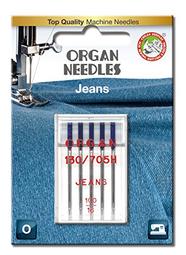 Organ Needles 5524100BL Maschinennadeln, Silber, 100/16 Größe, 5 von Superior Threads