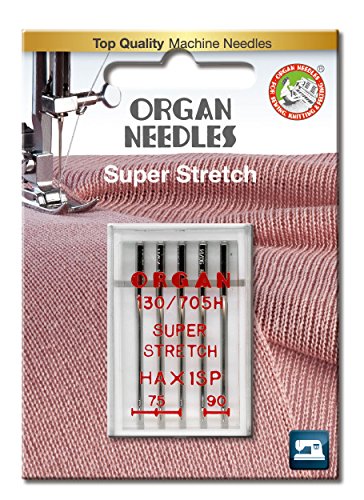 ORGAN NEEDLES Nadel, 5 Stück, Größe 75/90, für Lycra, Latex, elastische Materialien, Most Domestic Sewing Machines, Normaler Spitze ORGAN NEEDLES Nadel, 5 Stück, Größe 75/90, für Lycra, Latex, elastische Materialien, Most Domestic Sewing Machines, Normaler Spitze von ORGAN NEEDLES