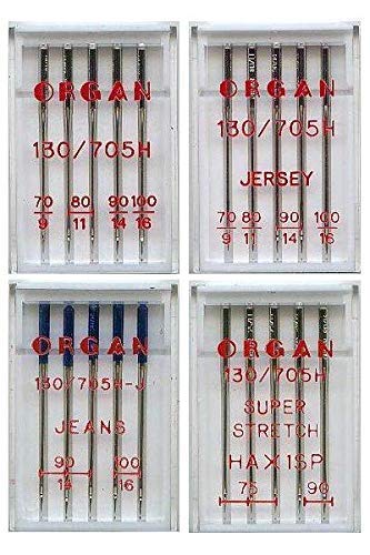 Organ Nähmaschinennadeln Standard, Jeans, Jersey, Super Stretch, Set Stärke Organ Nähmaschinennadeln Standard, Jeans, Jersey, Super Stretch, Set Stärke von ORGAN NEEDLES