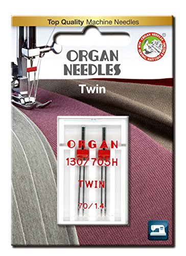 Organ Needles 5102040BL Maschinennadeln, Silber, 70/1.4 Größe, 2 von Organ Needles