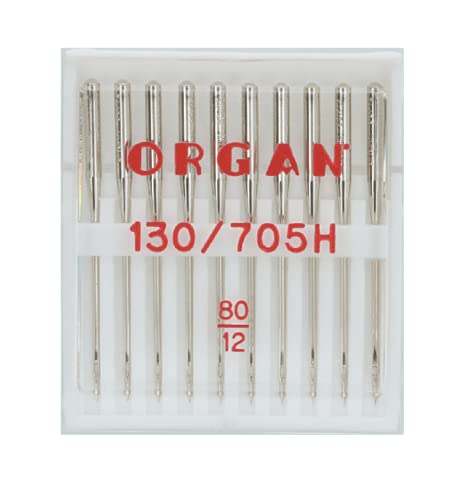 Organ Needles 5110080 Maschinennadeln, Silber, 80/12 Größe, 10 Count Organ Needles 5110080 Maschinennadeln, Silber, 80/12 Größe, 10 Count von ORGAN NEEDLES