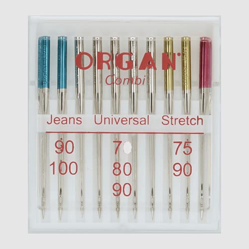 Organ Needles 5111000 Nadeln Kunststoff-Box, Rot/Blau/Silber, Ein Größe, 10 Count Organ Needles 5111000 Nadeln Kunststoff-Box, Rot/Blau/Silber, Ein Größe, 10 Count von ORGAN NEEDLES
