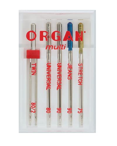 Organ Needles 5115000 Maschinennadeln, Silber, Ein Größe, 5 Count Organ Needles 5115000 Maschinennadeln, Silber, Ein Größe, 5 Count von ORGAN NEEDLES