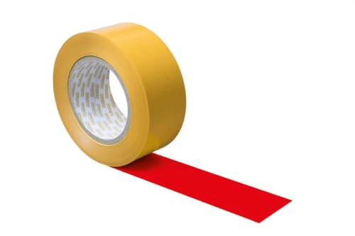 ORGATEX Bodenmarkierungsband LongLife | selbstklebendes PVC Klebeband | Sicherheitsmarkierung Boden für Lager & Verkehrswege I Industrie Bodenmarkierung | 75mm x 50m Rolle | Klebeband Rot ORGATEX Bodenmarkierungsband LongLife | selbstklebendes PVC Klebeband | Sicherheitsmarkierung Boden für Lager & Verkehrswege I Industrie Bodenmarkierung | 75mm x 50m Rolle | Klebeband Rot von ORGATEX