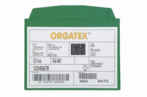 ORGATEX Sichttasche DIN A5 quer | Schutzhülle, Dokumentenhülle | Weich-PVC Dokumententasche | Sichttasche zum Anhängen, Dokumentenmappe, ideal für Farbleitsysteme | 10er Pack, Grün ORGATEX Sichttasche DIN A5 quer | Schutzhülle, Dokumentenhülle | Weich-PVC Dokumententasche | Sichttasche zum Anhängen, Dokumentenmappe, ideal für Farbleitsysteme | 10er Pack, Grün von ORGATEX