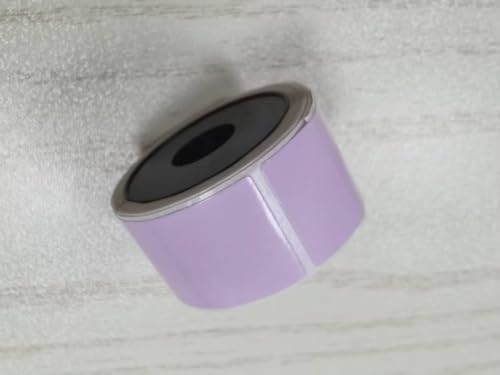 ORGBRO 1 x Etikettenklebeband, echtes Thermo-Etikettendruckpapier, 12 x 40 mm, 160 Klebebänder/Rolle, 3 Rollen, Violett von ORGBRO