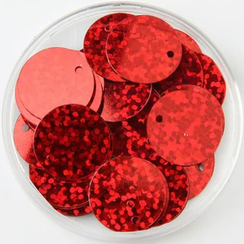 120 Stück/Lot 15 mm Pailletten, flach, rund, lose Pailletten für Bastel-Spangles, DIY-Bekleidung, Nähen, Stoffzubehör, rot 120 Stück/Lot 15 mm Pailletten, flach, rund, lose Pailletten für Bastel-Spangles, DIY-Bekleidung, Nähen, Stoffzubehör, rot von ORGEFY