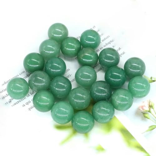 16 mm Kristallkugel Steinkugel Wohnkultur Taschen-Edelstein Quarz runde Perlen Mineralprobe grüner Aventurin 5 Stück 16 mm Kristallkugel Steinkugel Wohnkultur Taschen-Edelstein Quarz runde Perlen Mineralprobe grüner Aventurin 5 Stück von ORGEFY