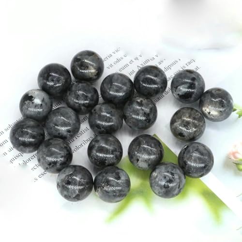 16 mm Kristallkugel Steinkugel Wohnkultur Taschen-Edelstein Quarz runde Perlen Mineralprobe - schwarzer Labradorit - 20 Stück 16 mm Kristallkugel Steinkugel Wohnkultur Taschen-Edelstein Quarz runde Perlen Mineralprobe - schwarzer Labradorit - 20 Stück von ORGEFY