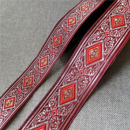 20 mm – 33 mm, 7 Meter, Jacquardband, ethnischer Spitzenbesatz, besticktes gewebtes Gurtband zum Nähen, Basteln, Dekorativ-03–20 MM von ORGEFY