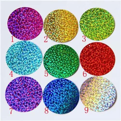Große, runde Pailletten, 40 mm, 50 mm, flache Paillette, Hologramm-Pailletten zum Aufnähen, Basteln mit 1 Seitenloch, Farben 30 g, Mix, 50 mm Große, runde Pailletten, 40 mm, 50 mm, flache Paillette, Hologramm-Pailletten zum Aufnähen, Basteln mit 1 Seitenloch, Farben 30 g, Mix, 50 mm von ORGEFY