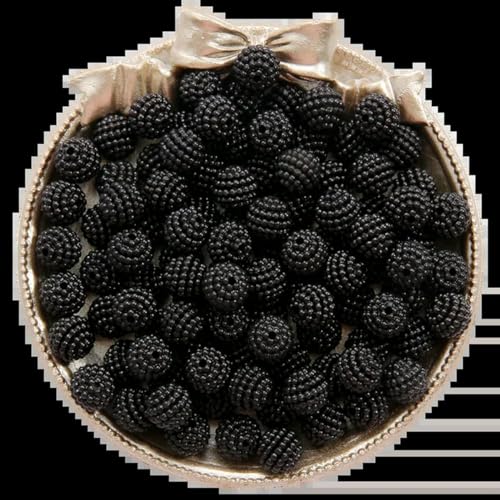 ORGEFY 50/100 Stück Bayberry-Perlen, 10 mm, runde Acryl-Imitationsperlen, Perlengröße zur Schmuckherstellung, DIY-Armbandzubehör, Schwarz, 10 mm, 50 Stück ORGEFY 50/100 Stück Bayberry-Perlen, 10 mm, runde Acryl-Imitationsperlen, Perlengröße zur Schmuckherstellung, DIY-Armbandzubehör, Schwarz, 10 mm, 50 Stück von ORGEFY