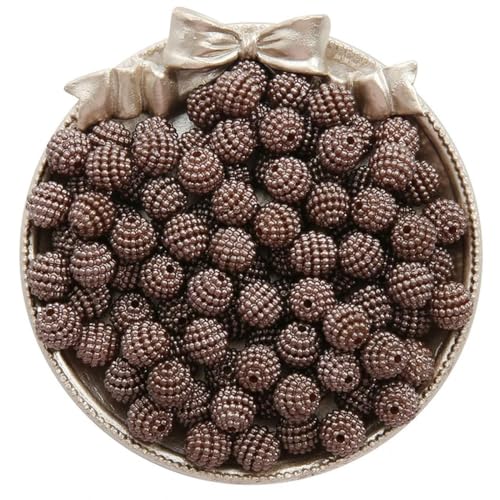 ORGEFY 50/100 Stück Bayberry-Perlen, 10 mm, runde Acryl-Imitationsperlen, Perlengröße zur Schmuckherstellung, DIY-Armbandzubehör, braun, 10 mm, 100 Stück ORGEFY 50/100 Stück Bayberry-Perlen, 10 mm, runde Acryl-Imitationsperlen, Perlengröße zur Schmuckherstellung, DIY-Armbandzubehör, braun, 10 mm, 100 Stück von ORGEFY