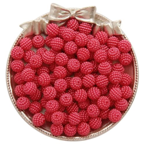 ORGEFY 50/100 Stück Bayberry-Perlen, 10 mm, runde Acryl-Imitationsperlen, Perlengröße zur Schmuckherstellung, DIY-Armbandzubehör, rot, 10 mm, 50 Stück ORGEFY 50/100 Stück Bayberry-Perlen, 10 mm, runde Acryl-Imitationsperlen, Perlengröße zur Schmuckherstellung, DIY-Armbandzubehör, rot, 10 mm, 50 Stück von ORGEFY