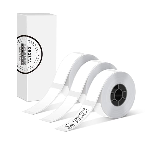 ORGSTA Etiketten Selbstklebend Klebeetiketten Aufkleber Beschriften Beschriftungsetiketten Selbstklebende Sticker Labels 12x40 mm Farbverlauf 160 pcs/rolle 3 Rollen für S001 von ORGSTA