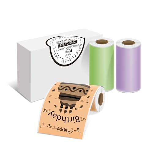 ORGSTA Etiketten Selbstklebend Klebeetiketten Aufkleber Beschriften Beschriftungsetiketten Selbstklebende Sticker Labels Orange/Lila/Grün 57mm x3M, 3 Rollen für S002 ORGSTA Etiketten Selbstklebend Klebeetiketten Aufkleber Beschriften Beschriftungsetiketten Selbstklebende Sticker Labels Orange/Lila/Grün 57mm x3M, 3 Rollen für S002 von ORGSTA