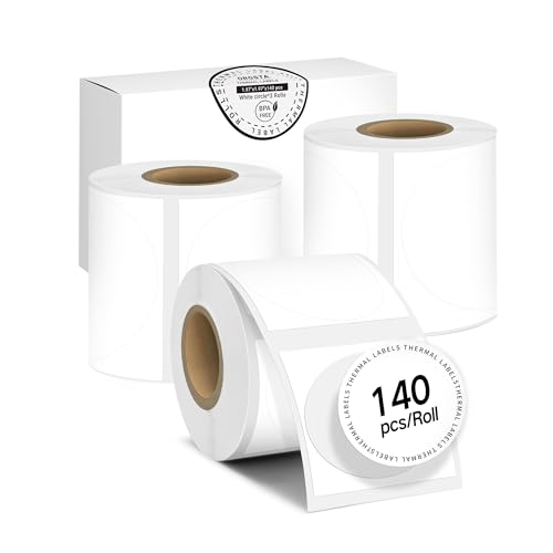 ORGSTA Etiketten Selbstklebend Klebeetiketten Aufkleber Beschriften Beschriftungsetiketten Selbstklebende Sticker Labels Weib runde Φ50mm round 140 pcs/rolle, 3 roll en für T003 ORGSTA Etiketten Selbstklebend Klebeetiketten Aufkleber Beschriften Beschriftungsetiketten Selbstklebende Sticker Labels Weib runde Φ50mm round 140 pcs/rolle, 3 roll en für T003 von ORGSTA