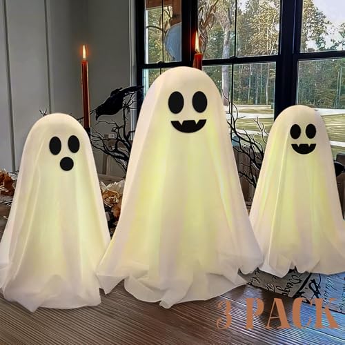 ORIENTAL CHERRY Halloween-Dekoration – Halloween-Dekorationen für den Innenbereich – Set mit 3 gruseligen Geistern zum Selbermachen – Gruseliger Geist für den Innenbereich, Party, Zuhause, Tisch, ORIENTAL CHERRY Halloween-Dekoration – Halloween-Dekorationen für den Innenbereich – Set mit 3 gruseligen Geistern zum Selbermachen – Gruseliger Geist für den Innenbereich, Party, Zuhause, Tisch, von ORIENTAL CHERRY