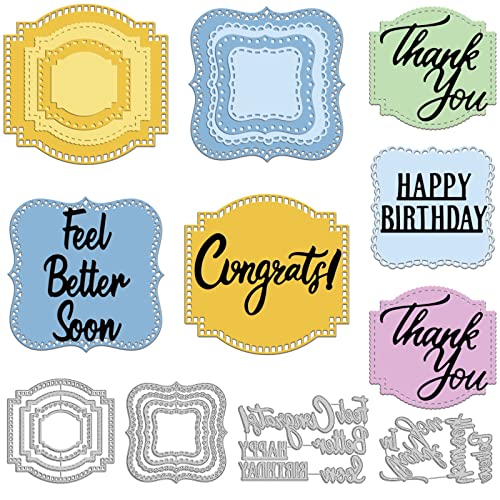 ORIGACH 19 Stück Wörter Stanzformen und Lesezeichen Stanzformen für Kartengestaltung, Metall Prägeschablonen Stanzformen für DIY Handwerk, Scrapbooking, Fotoalbum ORIGACH 19 Stück Wörter Stanzformen und Lesezeichen Stanzformen für Kartengestaltung, Metall Prägeschablonen Stanzformen für DIY Handwerk, Scrapbooking, Fotoalbum von ORIGACH
